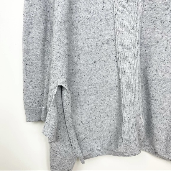 Lou and Grey Waterfall Drape Gray Knit Cardigan - Picture 8 of 10